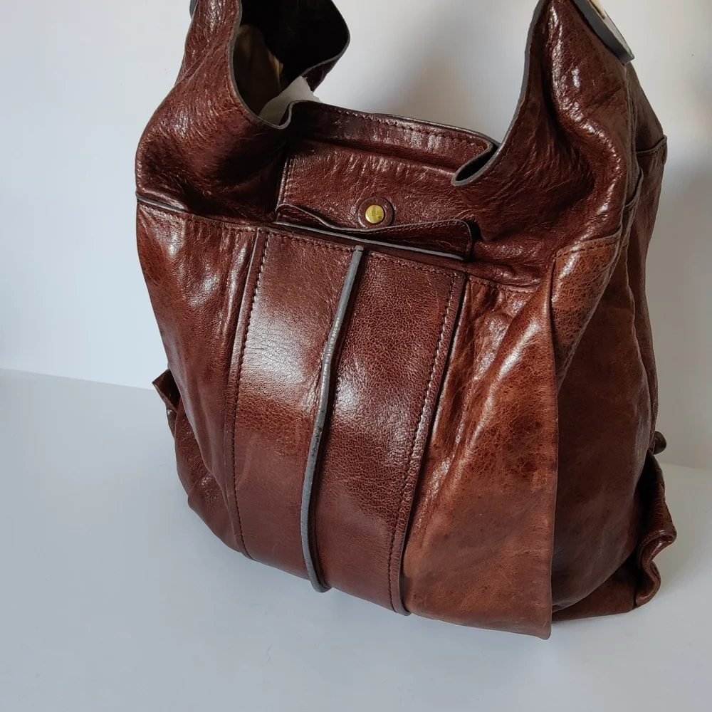 Chloe Lambskin Leather Heloise Large Hobo Satchel Bag